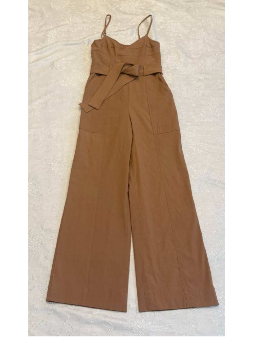 A.L.C. Mila Tan Jumpsuit, Noisette - Picture 5 of 7